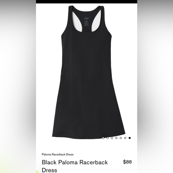 Girlfriend Collective Black Paloma Racerback Dress - Picture 3 of 4